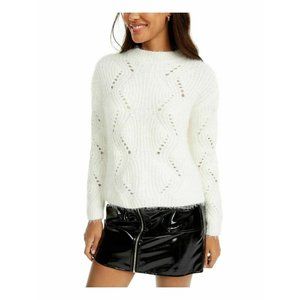 FRESHMAN FOREVER Ivory Eyelash Chenille Sweater